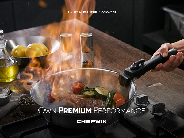 316 STS Removable Handle Cookware Collection